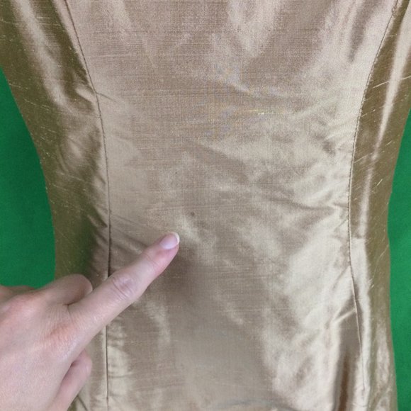 Nikolia Maids Gold Wiggle Dress, 34 Bust 27 waist - Picture 3 of 5